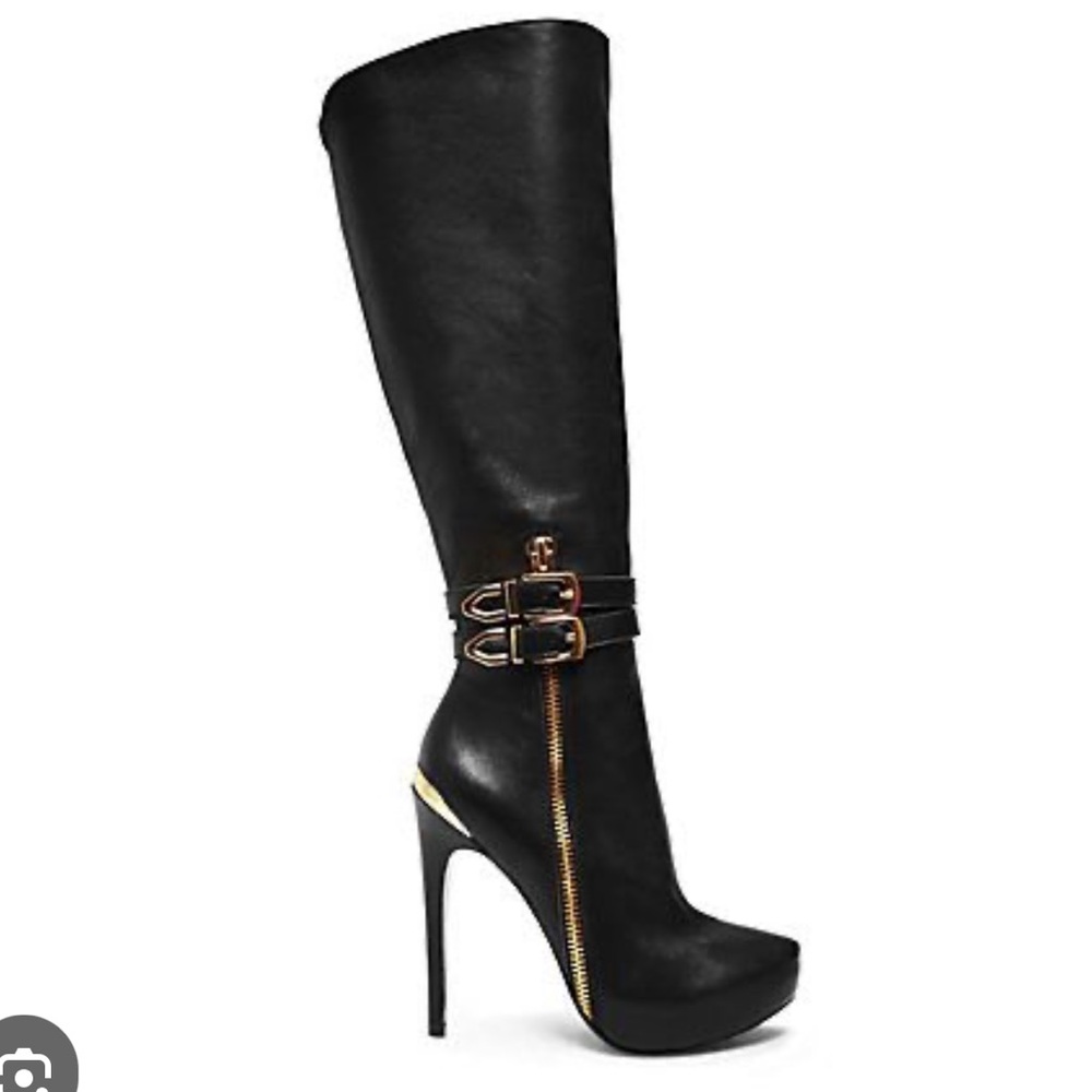 Black Knee-High Boots